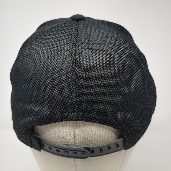 Yeti Coolers Snapback Trucker Hat Black One Size Adjustable Embroidered 6 Panel - Picture 6 of 9